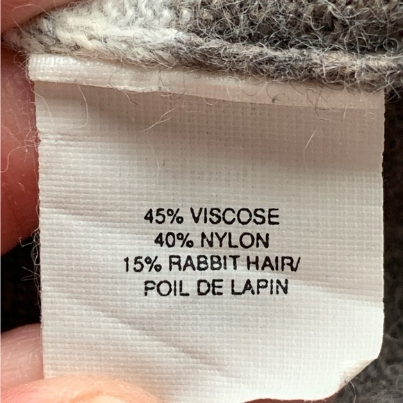 SOLD️ VTG Abercrombie and Fitch Gray Babydoll Sweater - Picture 9 of 10